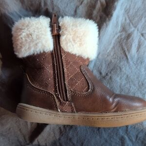 Carter's Brown and Cream Kids Boots